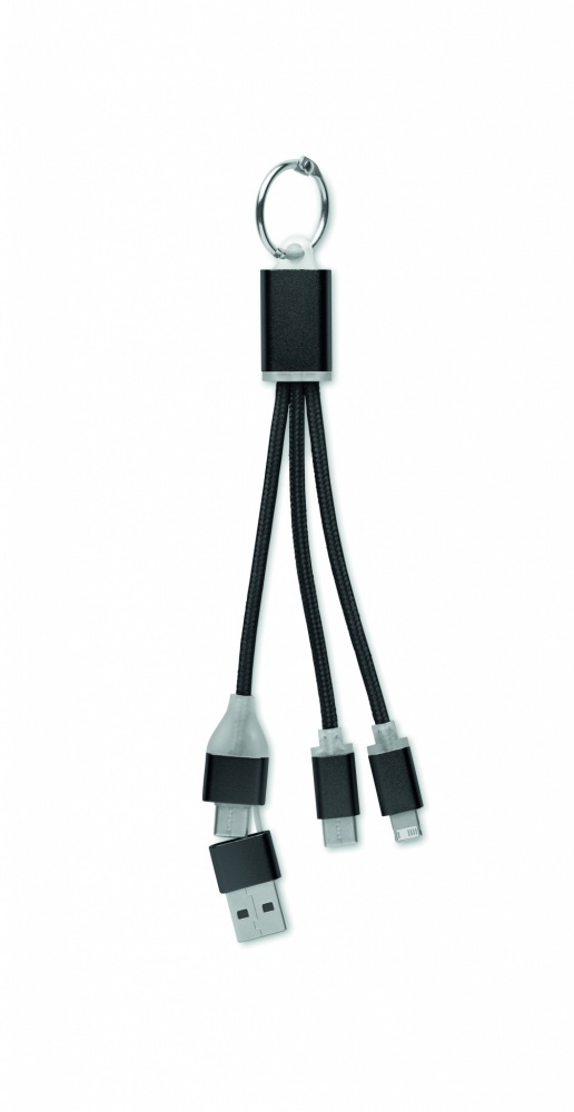 Logo trade corporate gift photo of: 4 in 1 charging cable type C