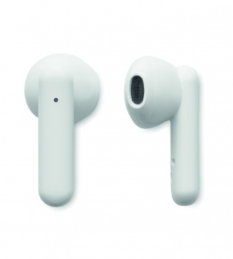 Logo trade promotional items image of: TWS earbuds with solar charger