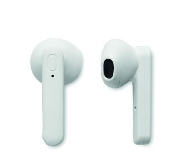 Logo trade advertising products image of: TWS earbuds with solar charger