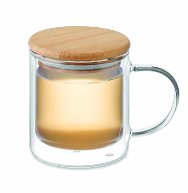 Logo trade promotional giveaways picture of: Double wall borosilicate mug
