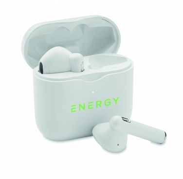 Logo trade advertising products picture of: TWS earbuds with charging base