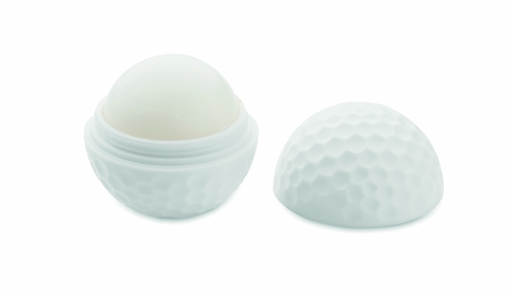 Logo trade promotional gift photo of: Lip balm in golf ball shape