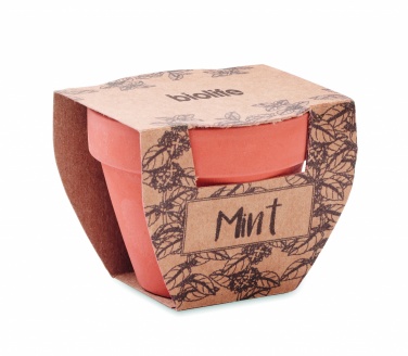 Logo trade promotional item photo of: Terracotta pot mint seeds