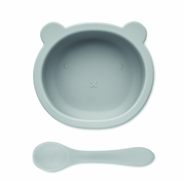 Logotrade promotional merchandise image of: Silicone spoon, bowl baby set