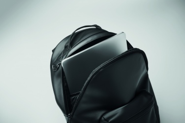 Logo trade promotional giveaway photo of: Laptop 15" soft PU backpack