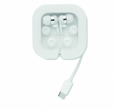 Logo trade advertising products image of: Ear phones with silicone covers