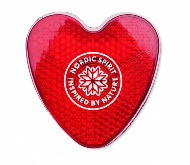 Logo trade business gift photo of: Heart shaped reflector light