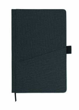 Logo trade promotional product photo of: A5 notebook PU front pocket