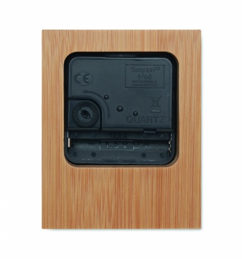 Logotrade business gift image of: Bamboo table clock