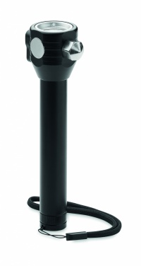 Logotrade business gift image of: 3-in-1 aluminum flashlight with an emergency hammer and seatbelt cutter, customizable with printing