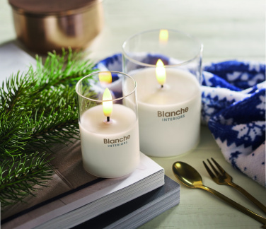 Logotrade promotional gift picture of: LED wax candle in glass holder