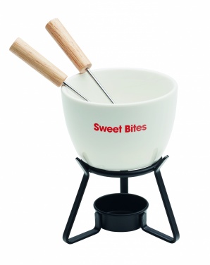 Logo trade promotional items picture of: Ceramic fondue set 240 ml