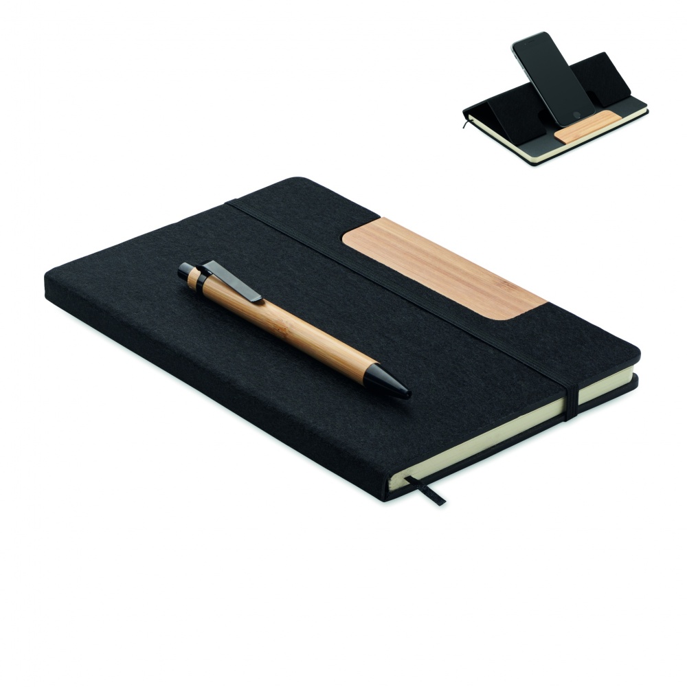 Logo trade promotional item photo of: A5 RPET notebook set