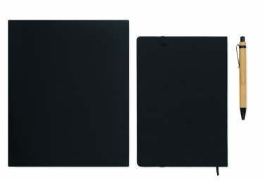 Logo trade promotional giveaways image of: A5 RPET notebook set