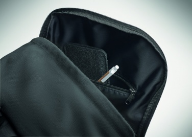 Logo trade promotional item photo of: A 15-inch laptop backpack made of recycled pre-consumer cotton with customizable printing