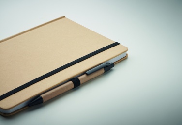 Logo trade promotional merchandise picture of: Caratil A5 notebook in recycled carton