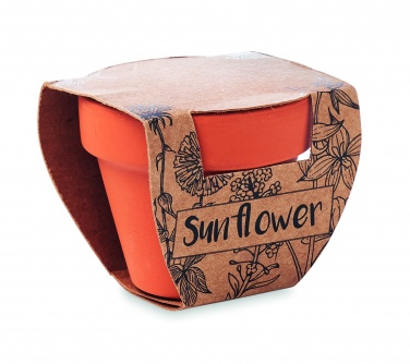 Logotrade advertising product picture of: Terracotta pot 'sunflower'