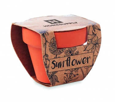 Logotrade corporate gift picture of: Terracotta pot 'sunflower'