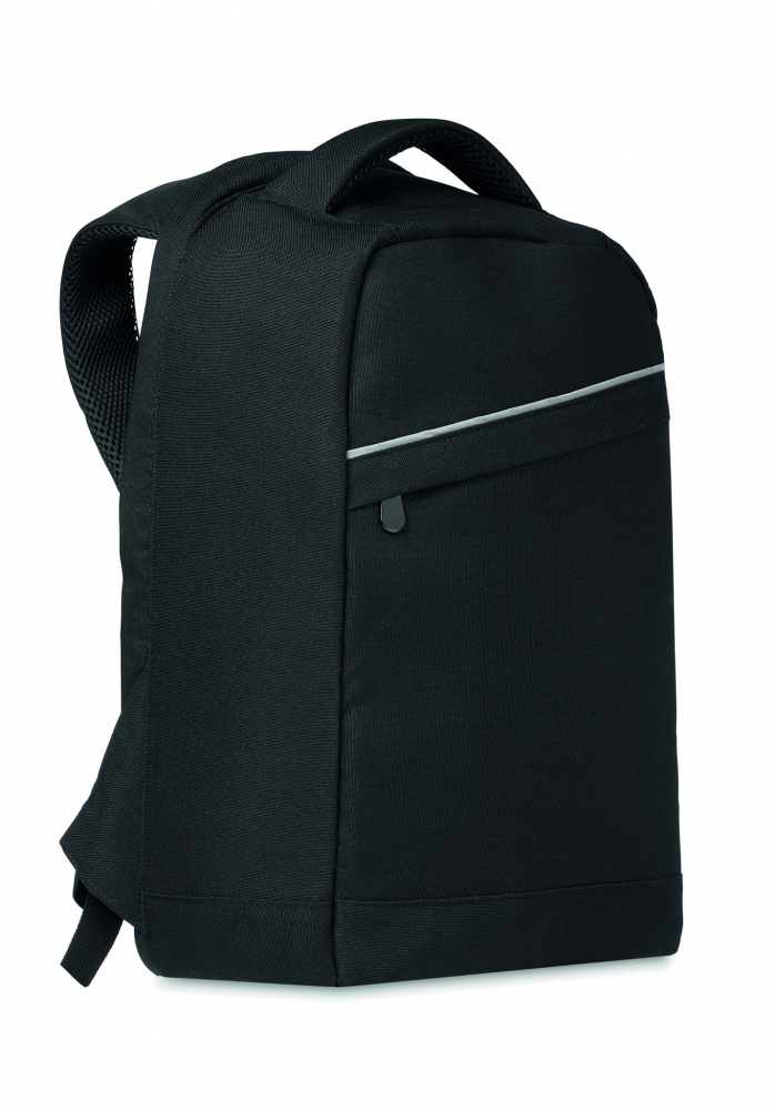 Logo trade business gifts image of: 600D RPET backpack