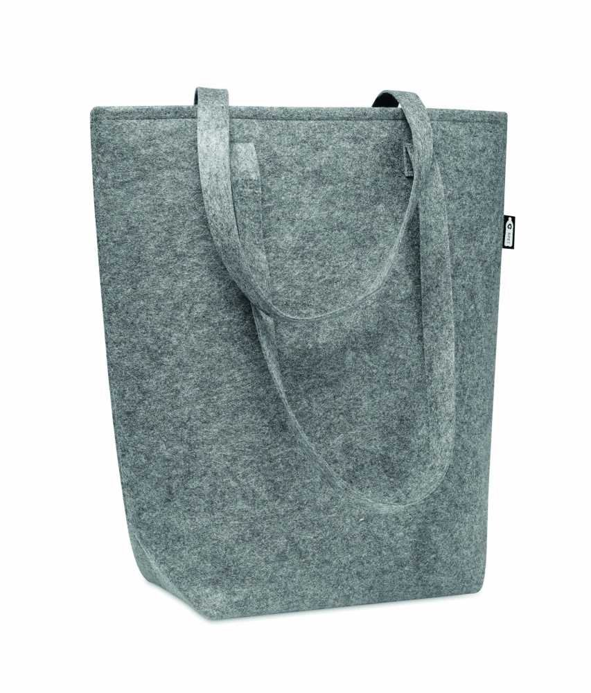 Logo trade business gift photo of: RPET felt shopping bag