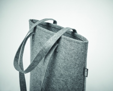 Logo trade business gifts image of: RPET felt shopping bag