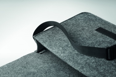 Logo trade promotional products image of: RPET felt laptop bag