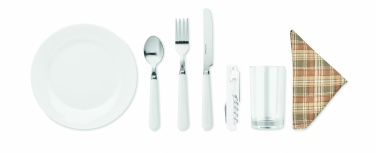 Logo trade promotional product photo of: Wicker picnic basket 4 people