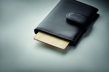 Logo trade advertising product photo of: RFID card in bamboo material