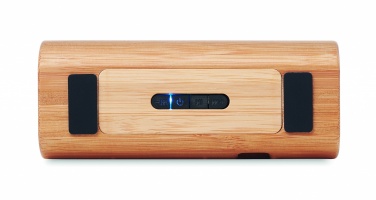 Logo trade promotional giveaways picture of: Wireless bamboo speaker 2x5W