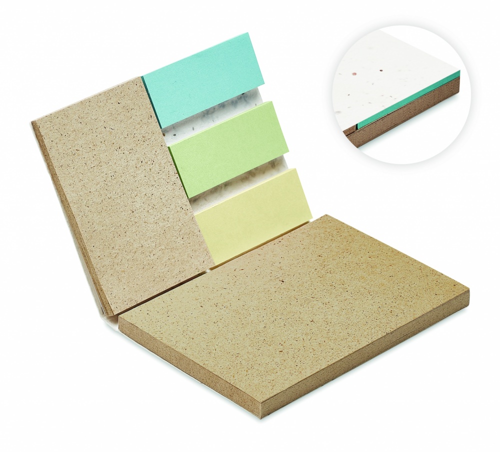 Logotrade advertising product picture of: Grass/seed paper memo pad