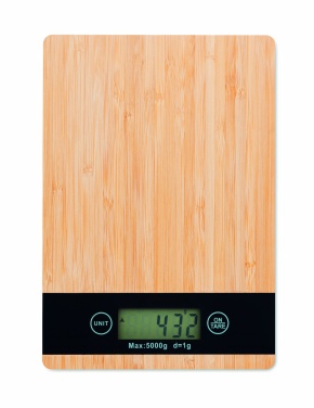 Logotrade promotional gifts photo of: Bamboo digital kitchen scales