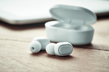 Logotrade promotional gift image of: Recycled ABS TWS earbuds