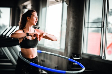 Logo trade promotional giveaways image of: Hula hoop in RPET pouch