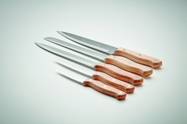 Logotrade advertising products photo of: 5 piece knife set in base