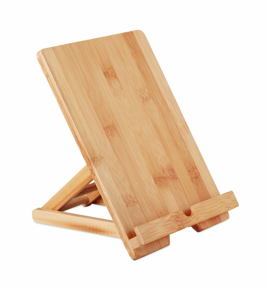 Logo trade promotional giveaways picture of: Bamboo tablet stand TUANUI