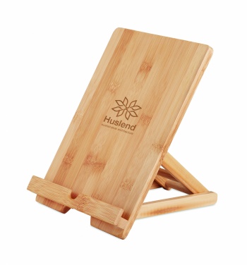 Logo trade promotional product photo of: Bamboo tablet stand TUANUI
