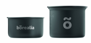 Logo trade promotional merchandise picture of: 2 camping pots with cutlery