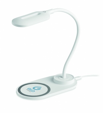 Logo trade corporate gifts picture of: Desktop light and charger 10W