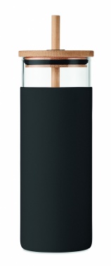 Logotrade business gifts photo of: Glass tumbler 450ml bamboo lid