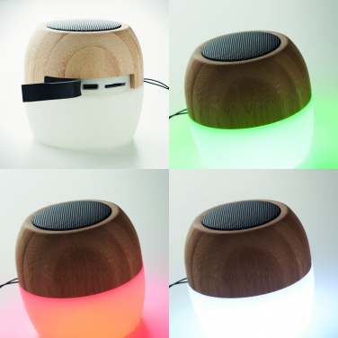Logotrade corporate gift image of: 5.0 wireless bamboo speaker