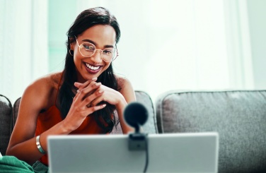 Logo trade promotional items picture of: 1080P HD webcam and ring light