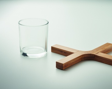 Logotrade advertising products photo of: Bamboo foldable pot stand