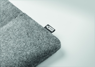 Logotrade promotional item picture of: RPET felt zipped laptop bag