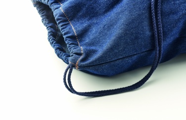 Logo trade promotional products picture of: Recycled denim drawstring bag