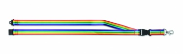 Logo trade promotional items picture of: Rainbow RPET lanyard