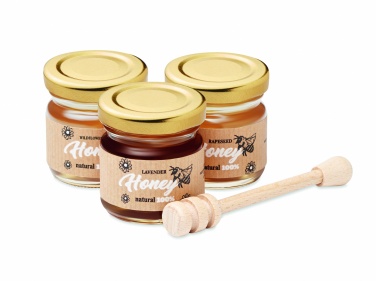 Logo trade promotional product photo of: Set of 3 wildflower honey