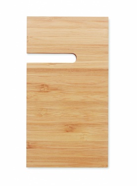 Logo trade promotional giveaways picture of: Bamboo desk phone stand