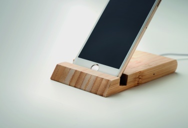 Logotrade advertising product image of: Bamboo wireless charger  10W ODOS