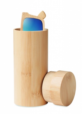 Logotrade promotional product picture of: Sunglasses and case in bamboo KEILA
