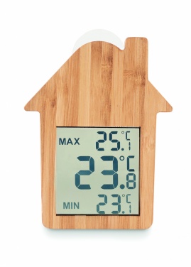 Logotrade business gift image of: Bamboo weather station HISA